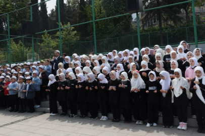 Bursa'da imam hatip lisesi öğrencilerinden hatim merasimi