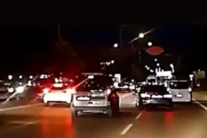 Bursa'da tehlike yolculuk: Makas atan sürücü kamerada