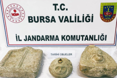 Bursa'da jandarmadan tarihi eser baskını: 2 şüpheli yakalandı
