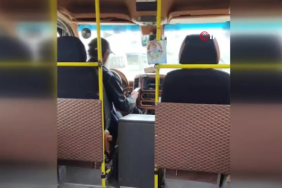 Bursa'da şoför yola değil, telefona odaklandı: Yolcular tedirgin oldu