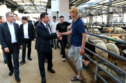 Osmangazi’de kurban pazarı hareketlendi: Başkan Aydın besicilerle buluştu