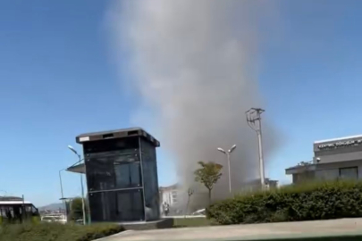 Bursa'da hortum paniği: Vatandaşlar güvenli alanlara kaçtı