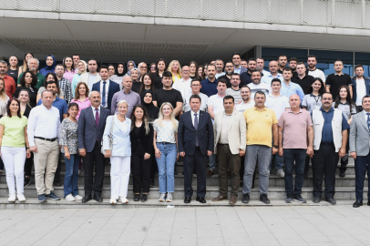 Başkan Aydın mesai arkadaşlarıyla bayramlaştı