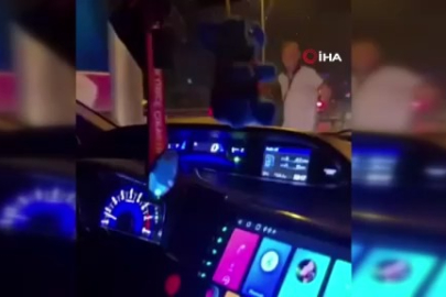 Bursa'da sinyal tartışması: Kadın sürücüye korku dolu anlar