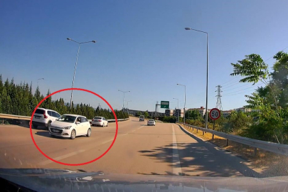 Bursa'da ters şerit dehşeti: Kadın sürücü ölüme meydan okudu