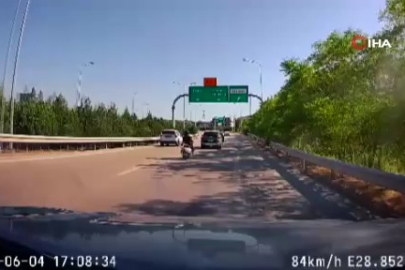 Bursa'da ters şerit dehşeti: Kadın sürücü ölüme meydan okudu