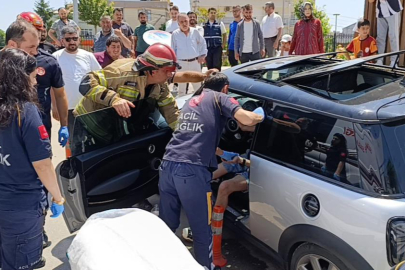 Bursa'da nöbet geçirince bariyerlere çarparak durabildi