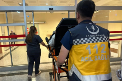 Traktörden atlayan kadın yaralandı