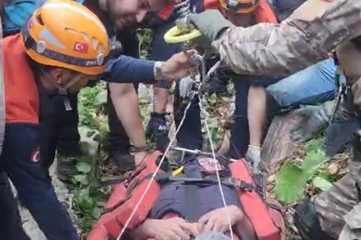 Uludağ eteklerinde mahsur kaldı: Protez ayağı çıkınca yardım çağırdı