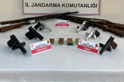 Jandarmadan kaçak silah operasyonu