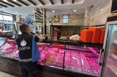 Bursa'da kasap ve sakatatçılara denetim: 66 iş yeri mercek altında