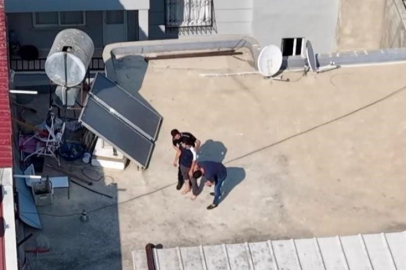 Çatıdan uyuşturucu atıp kaçtı, dron takibiyle yakalandı