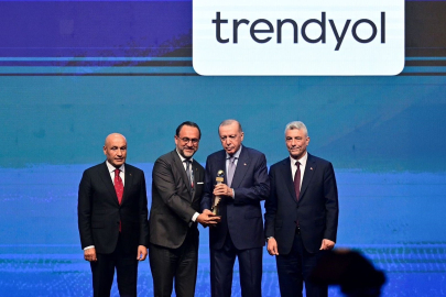 E-ihracatta zirve Trendyol’un: Ödülü Erdoğan verdi