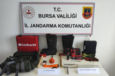 Bursa’da kaçak kazıya suçüstü