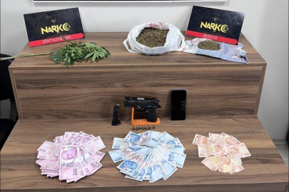 Bursa'da uyuşturucu baskını: Bonzai ve silah ele geçirildi, 1 tutuklama