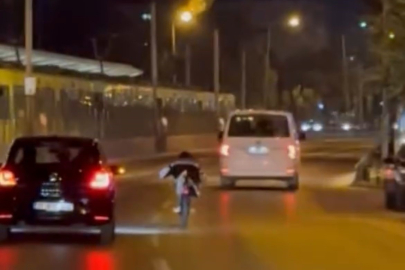 Bursa'da trafikte tehlikeli motosiklet şovları pes dedirtti