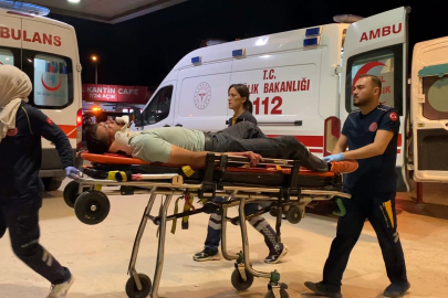 Bursa'da otomobille çarpışan motosiklet sürücüsü ağır yaralandı