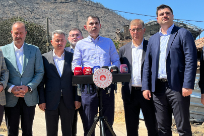 Bakan Kurum: Yangınzedelerin yaraları hızla sarılıyor