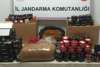 Jandarma kaçak tütün mamulleri ele geçirdi