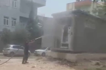 Sıcak havalar trafo yangınına neden oldu