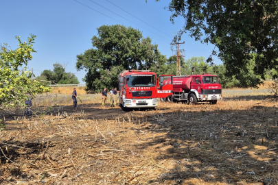 İki noktada yangın korkuttu, soğutma çalışmaları sürüyor