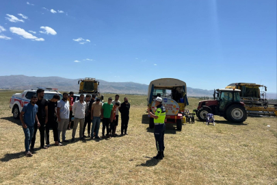 Muş’ta traktör ve biçerdöverler denetlendi