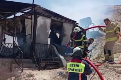 Bağ evinde korkutan yangın