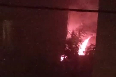 Bursa'da odunluk yangını korkuttu: Mahalleli sokağa döküldü