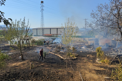 Karabük'te ikinci yangın: Evler ve seralar zarar gördü