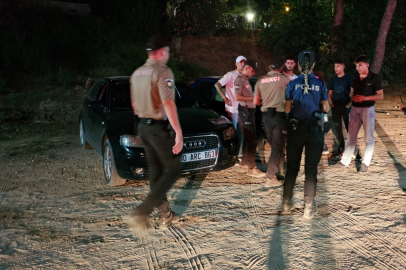 Sahilde izinsiz havai fişek gösterisine ceza