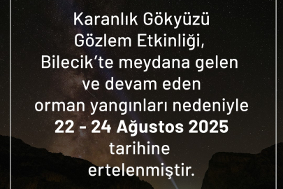 BEBKA’dan önemli duyuru: Gözlem etkinliği ertelendi