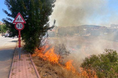 Konya'da alevler bahçelere ulaşmadan söndürüldü