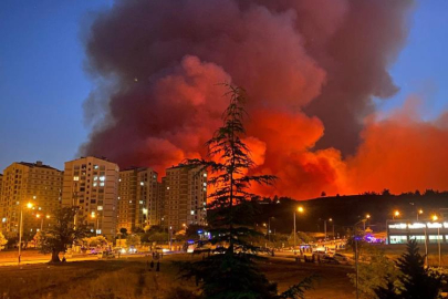 Bursa'da yangın sebebiyle Karahıdır Mahallesi boşaltılıyor