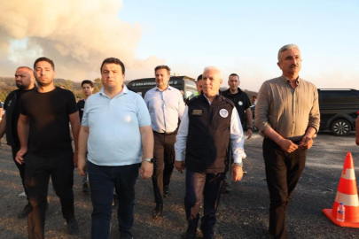 Başkan Bozbey: “Yangınların eş zamanlı başlaması dikkat çekici”