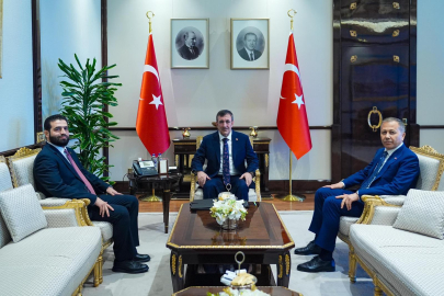 Cumhurbaşkanı Yardımcısı Yılmaz, Suriye İçişleri Bakanı Hattab’ı kabul etti