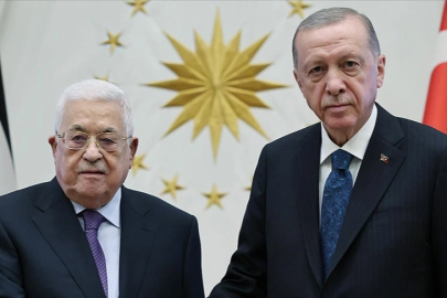 Cumhurbaşkanı Erdoğan, Filistin Devlet Başkanı Abbas ile görüştü