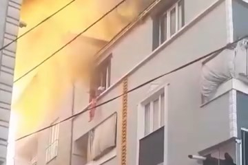 Bursa’da yürekleri ağza getiren anlar: Battaniye hayat kurtardı