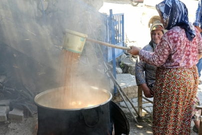 Üzüm hasadı bitti, pekmez mesaisi başladı