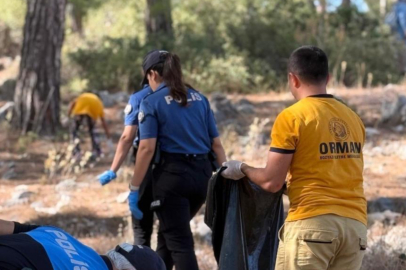 Bozyazı'da orman temizliği etkinliği