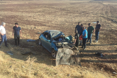 Otomobil şarampole devrildi: 1 ölü, 1 yaralı
