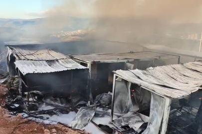 Bilecik’te işçi konteynerlerinde yangın paniği