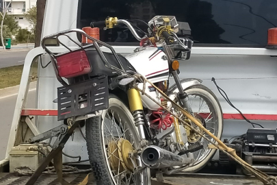 Ehliyetsiz ve plakasız motosiklet sürücüsüne 53 bin TL ceza