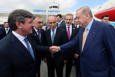 Erdoğan, TDT Zirvesi'ne katılmak üzere Azerbaycan'da
