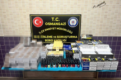 Bursa’da kaçak tütün operasyonu: Binlerce ürün ele geçirildi