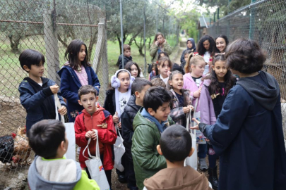Minik kaşifler Leylek Göl Evi'nde