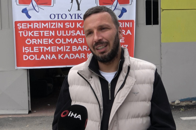 Bursa'da örnek davranış: Su tasarrufu için oto yıkamayı kapattı