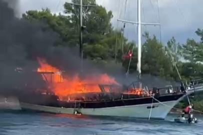 Gulet tekne küle döndü