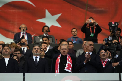 Cumhurbaşkanı Erdoğan, Türkiye - Gürcistan maçında