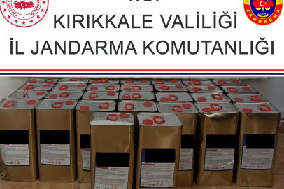 Kargo şubesinde 170 litre kaçak alkol ele geçirildi