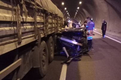Tünelde trafik kazası: 1 ölü, 4 yaralı